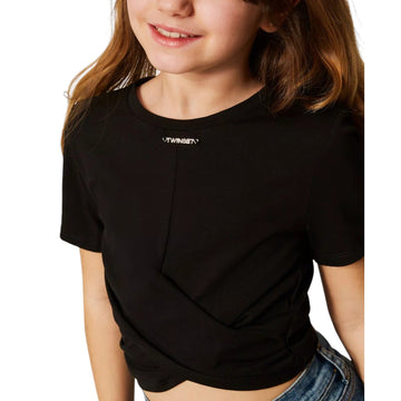 T-shirt Bambina con fiocco