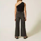 Jeans Bambina nero cropped cinque tasche