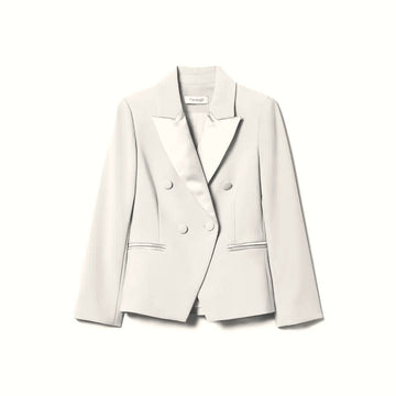 Giacca Bambina blazer in crèpe e duchesse