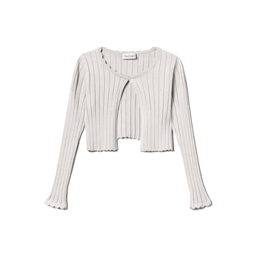 Cardigan Bambina in maglia a costine