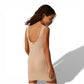 Abito Girl corto in maglia a costine