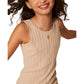 Abito Girl corto in maglia a costine