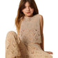 Completo Girl in pizzo con logo ricamato