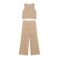 Completo Girl in pizzo con logo ricamato