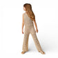 Completo Girl in pizzo con logo ricamato