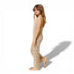 Completo Girl in pizzo con logo ricamato
