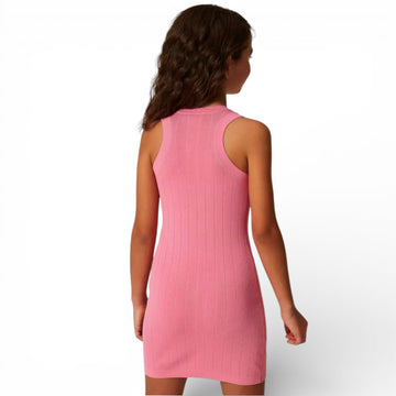 Abito in maglia corto con bottoni Bambina