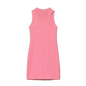 Abito in maglia corto con bottoni Bambina