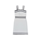 Abito Girl corto in maglia con bordature
