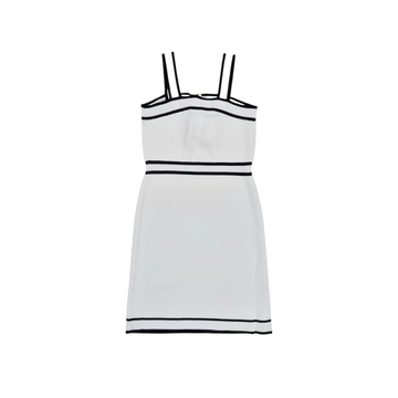 Abito Girl corto in maglia con bordature