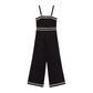 Tuta Girl in maglia con bordature