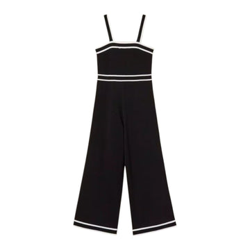 Tuta Girl in maglia con bordature