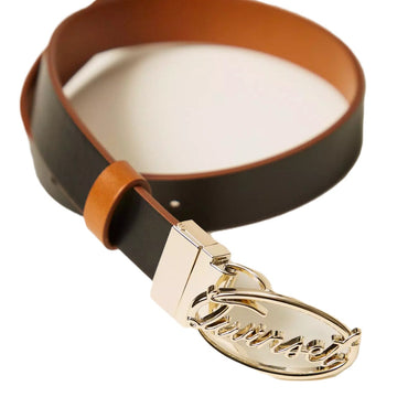 Cintura reversibile con logo lettering