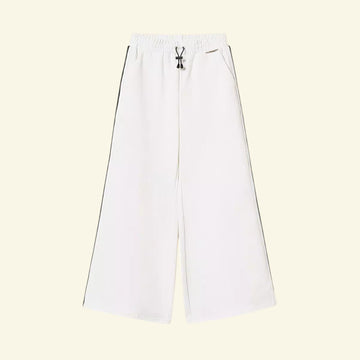 Pantaloni Bambina ampi in felpa con righe