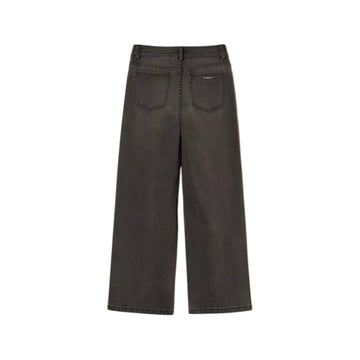 Jeans Bambina nero cropped cinque tasche