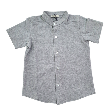 Camicia Coreana in cotone piquet