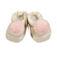 Scarpina neonata in lana con "pon pon"
