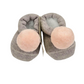 Scarpina neonata in lana con "pon pon"