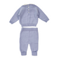 Completo neonato in lana merino e treccia