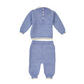 Completo Neonato in lana con fiore