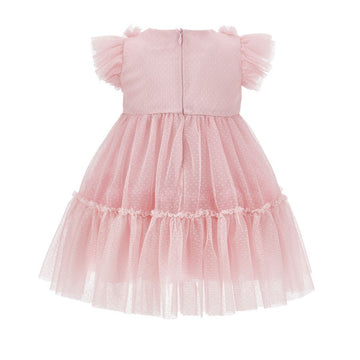 Abito Bimba compleanno in tulle plumetis