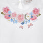T-shirt Bambina jersey Floreale