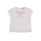 T-shirt Bambina con Fiocco e Fiore