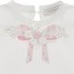 T-shirt Bambina con Fiocco e Fiore