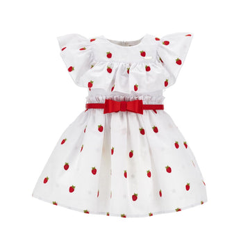 Vestito Bimba Sissy ricamo fragole