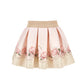 Gonna Bimba con balza fiori e leopardata