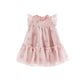 Abito Bimba in Tulle con rose e volant