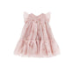 Abito Bimba in Tulle con rose e volant