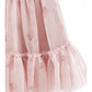 Abito Bimba in Tulle con rose e volant