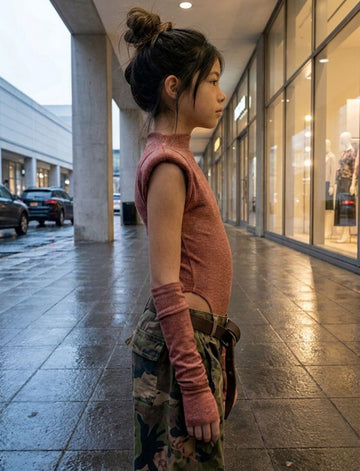 Body Bambina + manicotti lurex