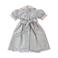 Abito neonata in shantung seta punto smock