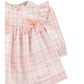 Abito neonata Tartan e Body, fiocchi + fascia