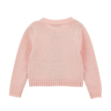 Cardigan Bimba fiocchini cotone e lana