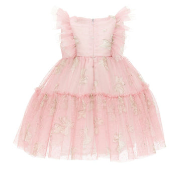 Abito in tulle Ballerina stampa fiocchi Monnalisa