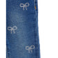 Jeans Bimba con fiocchini in strass