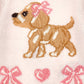 Maglione Bimba intarsio cagnolino e fiocchi