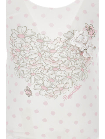 Costume a pois intero Bambina 