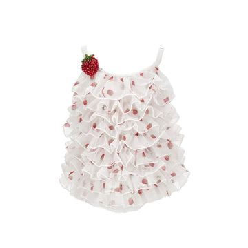 Costume Bambina intero Fragole e tulle