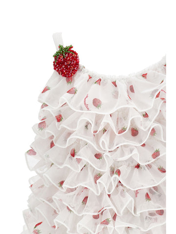 Costume Bambina intero Fragole e tulle