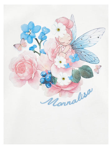 T-shirt Bambina stampa Fatina con strass