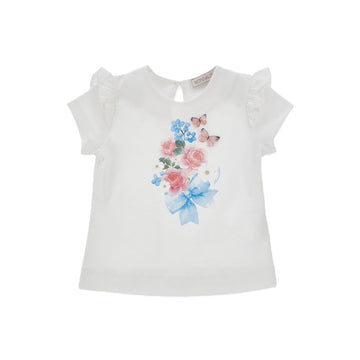 T-shirt Bambina jersey Bouquet
