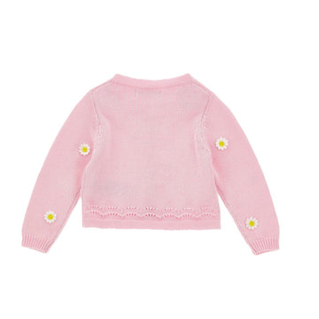 Cardigan Bambina Margherite cotone