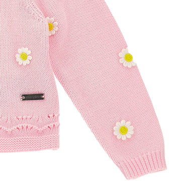 Cardigan Bambina Margherite cotone