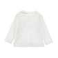 T-shirt Bimba in jersey con fiocco maculato