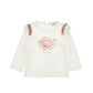 T-Shirt Bambina con fiore strass