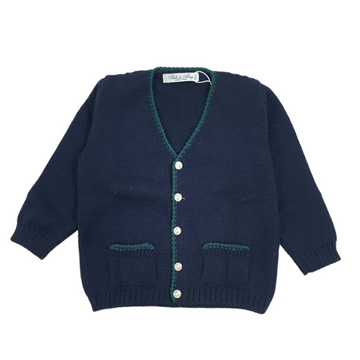 Cardigan in pura lana merino Bebè di Almy